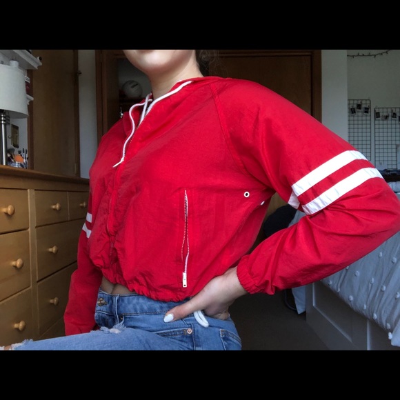 Brandy Cropped Windbreaker - Picture 1 of 7
